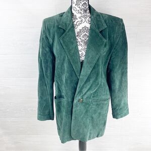 Vintage Paris Sports Club Suede Leather Jacket